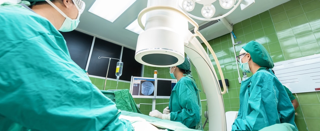 medical-grade monitors used by surgeons in operating room