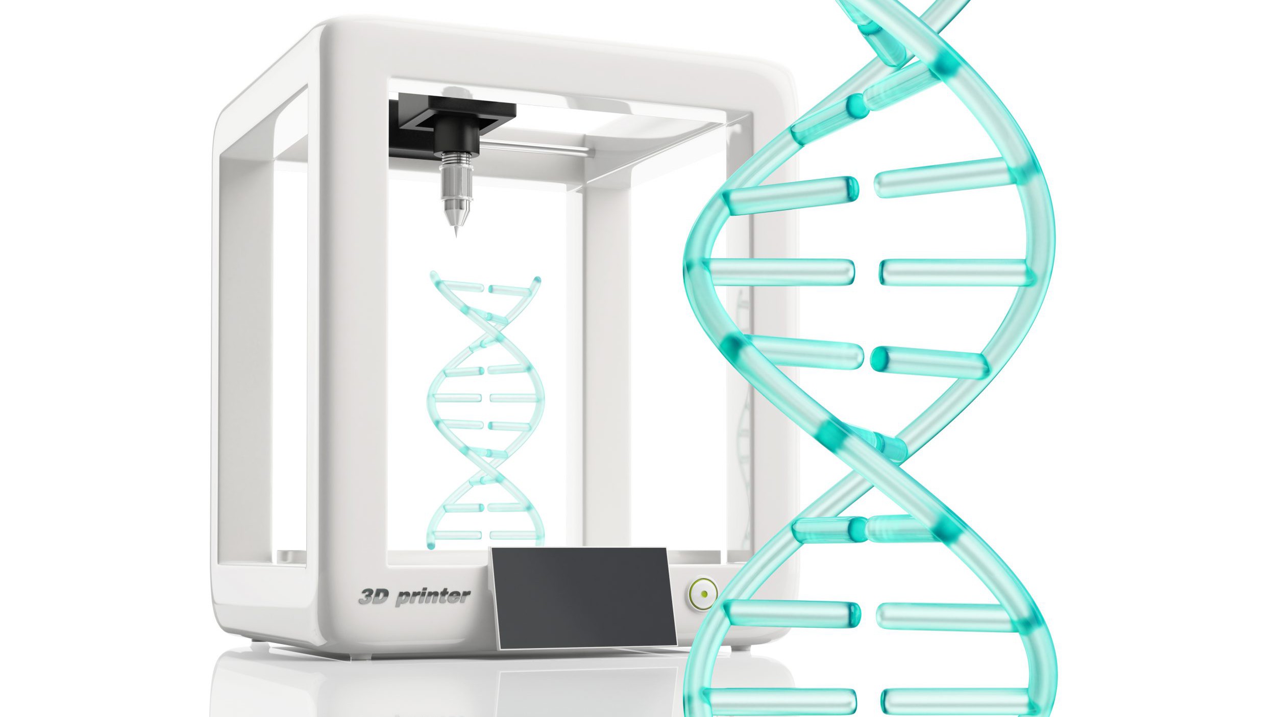 3d printer during work on the new DNA molecule