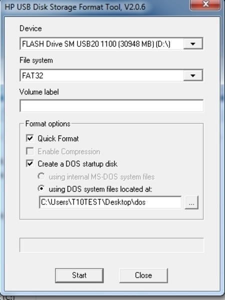 provokere Ødelæggelse Ti How do I Create a DOS Bootable USB Flash Drive | Cybernet KB