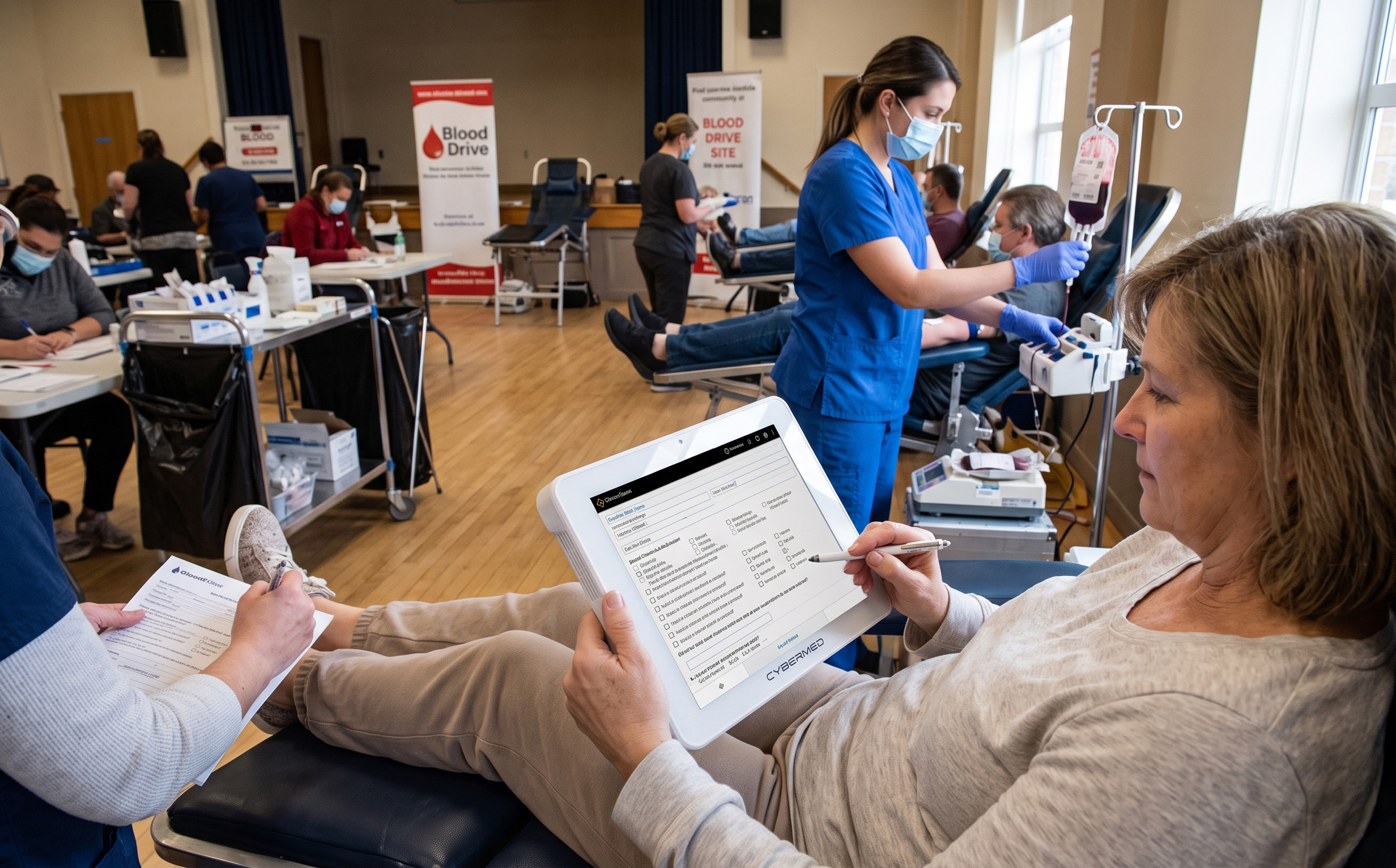Blood Bank of Delmarva Goes Mobile Adopts CyberMed T10C Medical Tablet