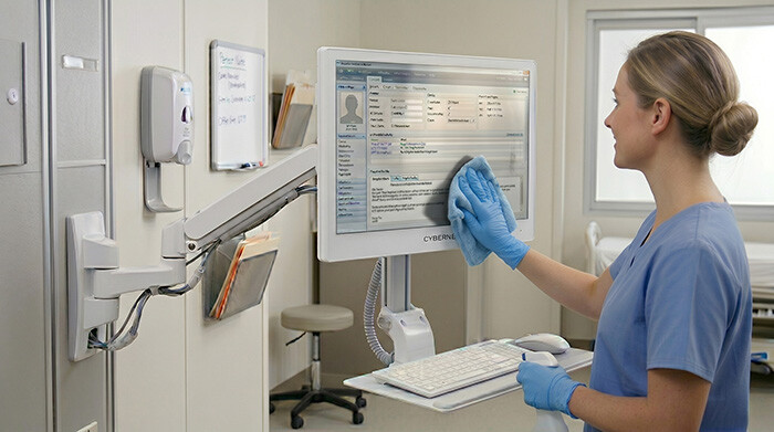 Cybernet Medical Computer in Hospital Setting
