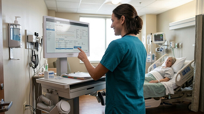 Cybernet Medical Computer in Hospital Setting