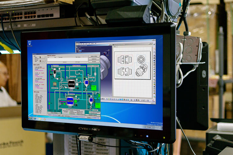 Industrial Panel PC In Warehouse