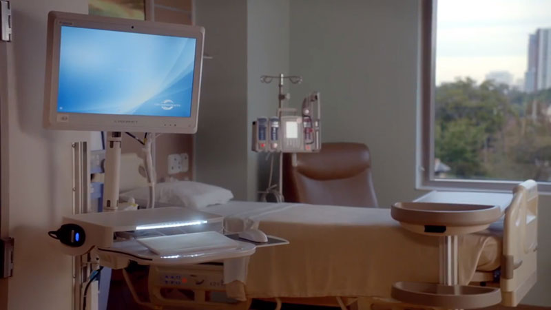 Medical Panel PC In Hospital Room