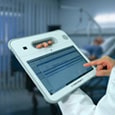 Rugged Medical Tablet Held by Doctor Thumbnail