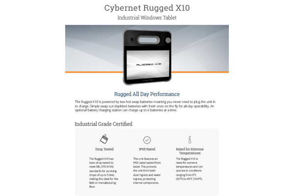 Cybernet Rugged X10