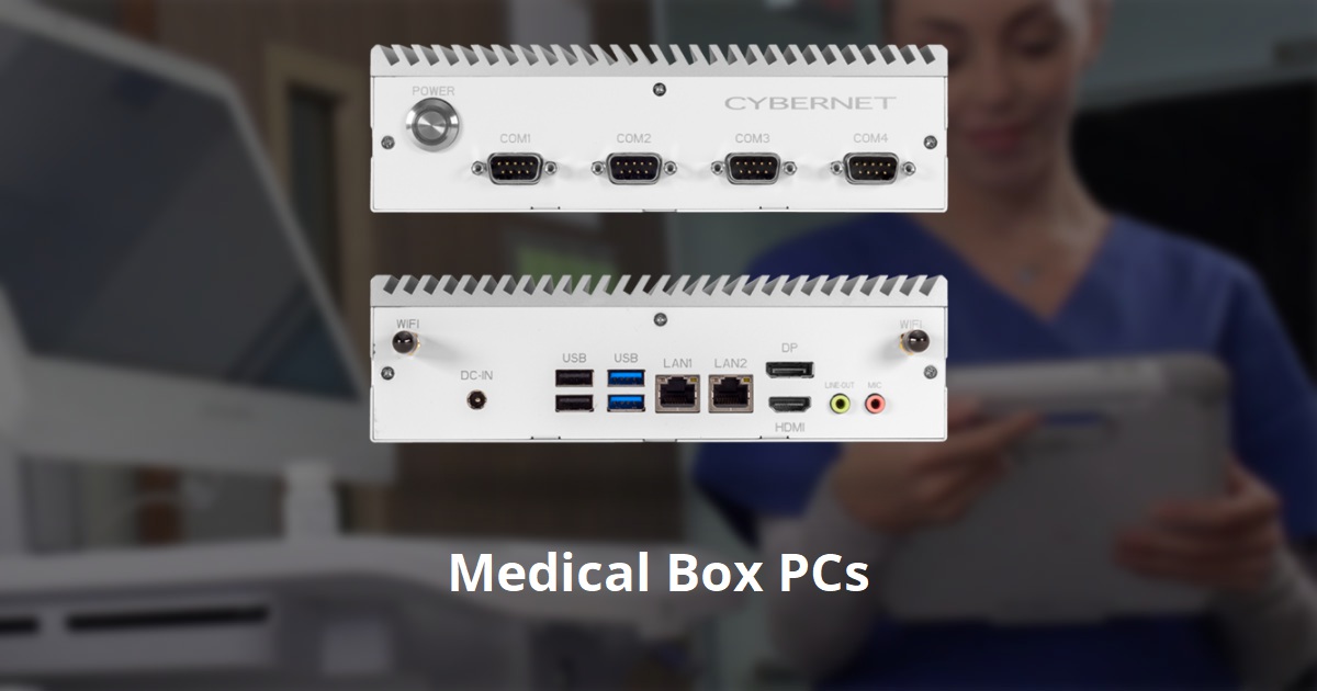 Patient Programmer Box Fanless Medical Box PCs | IEC 60601-1 Certified | Cybernet