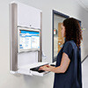 CyberMed PX24 Wall Mount with Nurse Standing Typing Thumbnail