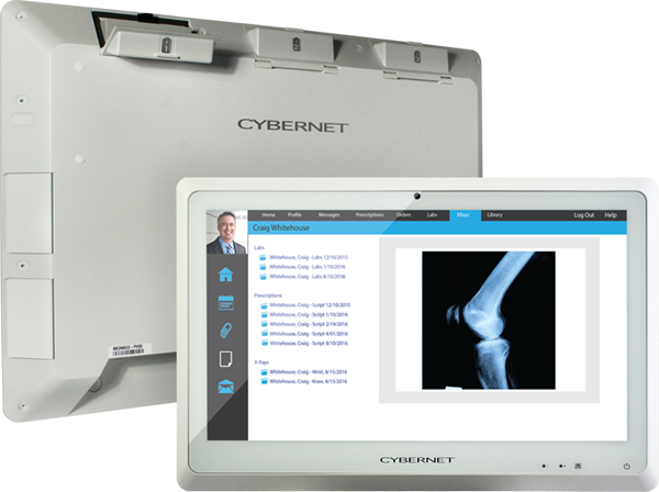 Medical Cart Computer with Three Hot Swap Batteries | CyberMed NB22