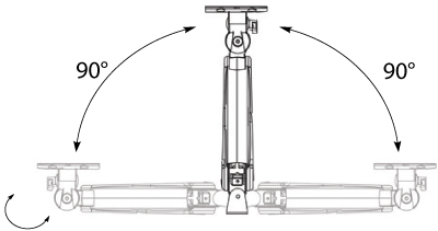 Space-Saving Articulating Arm Mount